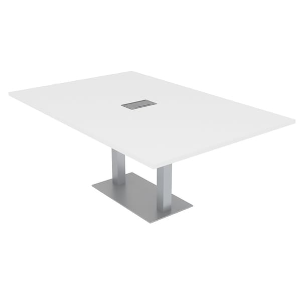 47.25 in W, 84 in L, 29 in H, Engineered Wood Top, White